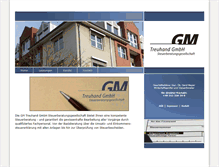 Tablet Screenshot of gmtreuhand.de
